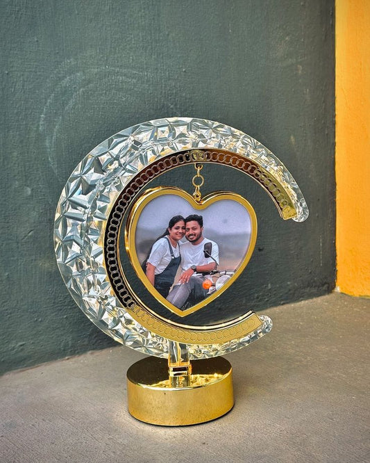 Heart light moon lamp