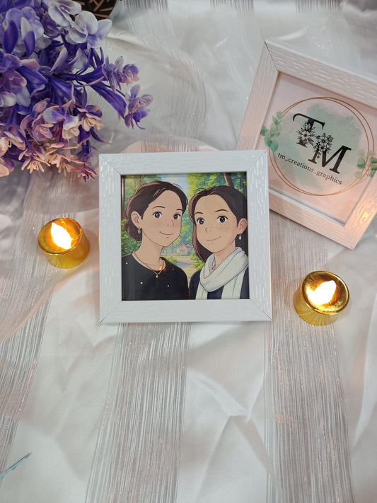 Ghibli art frame 4*4 inches