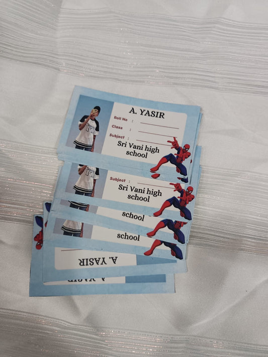 Customized photo Name stickers