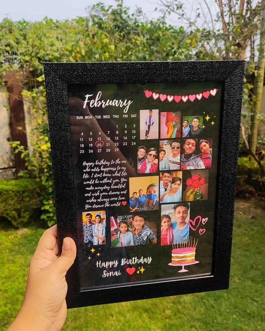 Calendar birthday Frame